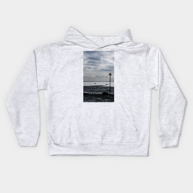 Early Morning Tide Kids Hoodie by Nigdaw